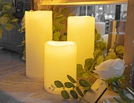 flickering candles